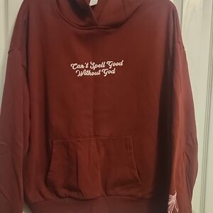 Bow Maroon Hoodie